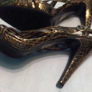 High Heel Bronze Shoe